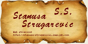 Stanuša Strugarević vizit kartica